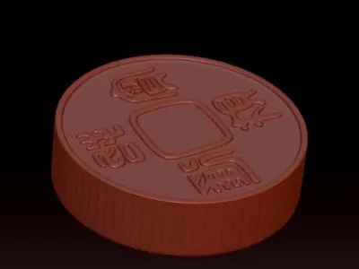 Antique coin 3D print model