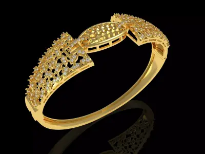 Art Deco Bracelet 33 3D print model