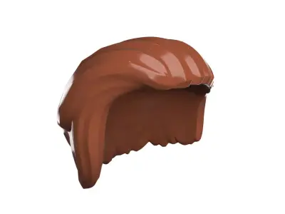 Custom3Dprint Minifigure Accessory - Minifigure Hair S2 - 131 3D print model