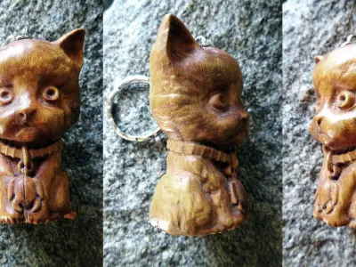 of a sad cat Free 3D model