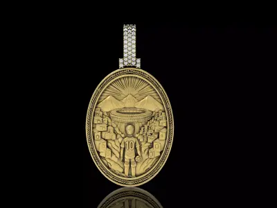 Champion Medal  3D print model