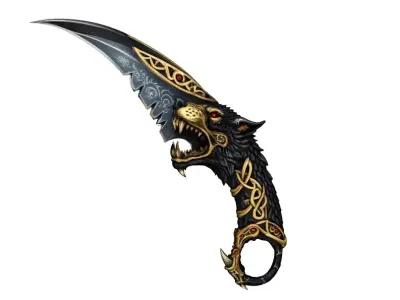 Wolf Karambit - High Poly 3D model