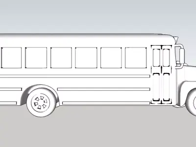 School Bus 3D print model