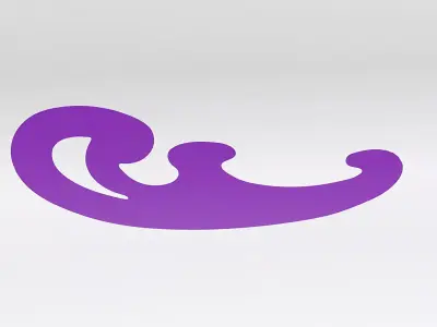 French Curve - 3D Print Ready - Model - E 3D model
