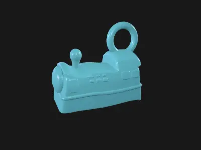Toy Train and keychain 3D Printing ready 3D print model