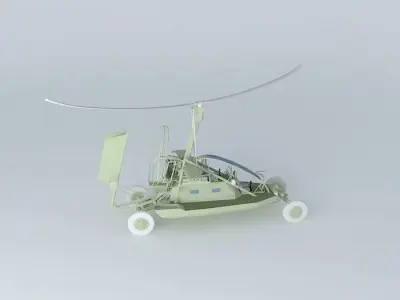 ARGO AIRCRAFTS A 76 Gyroraider flying 3D model