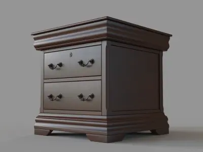 Antique Nightstand 3D model