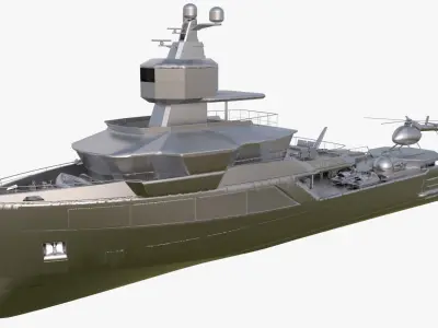 Sea Ship Nautilus 45 3D Model 3D model