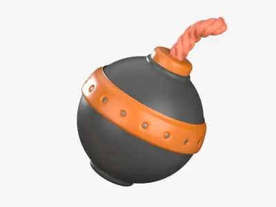 Bomb 3D Illustration 3D model purchase