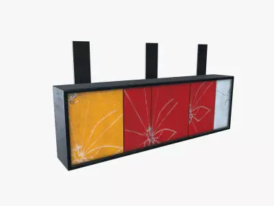Tipper Truck Tail Light Broken Low-poly 3D model