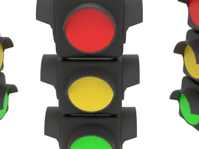 Traffic Light 3D model 19