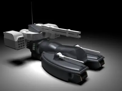Mutate X futuristic military vehicle 3D model