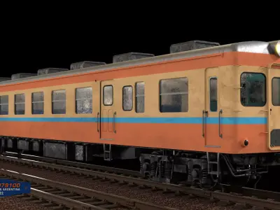 JNR KIHA SERIES 20 Low-poly 3D model