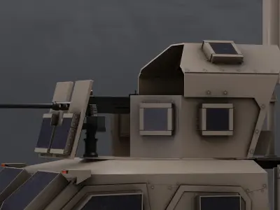 Oshkosh military vehicle Low-poly 3D model