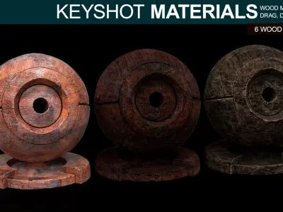 Wood Materials for Keyshot Texture