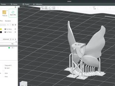 Custom 3D print Minifigure Accessory - Minifigure Wings S1 - 02 3D print model
