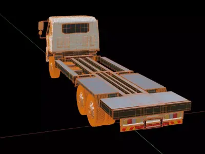 Hino 500 2626 Chassis Truck 3D model