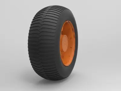 Wheel from Overland train 3D model