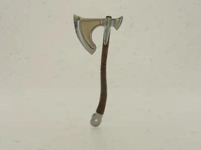Axe and Shield 3D model Free 3D model
