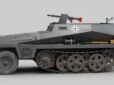 SdKfz 250 3D model