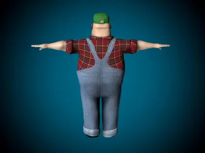 Mr Globetrotter Male Character PRO Low-poly 3D model