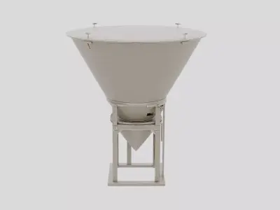 Industrial Factory Material Hopper for 3D print 3D model