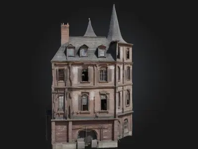 Haunted Victorian Manor  Gothic Grandeur with a Ghostly Presence 3D model