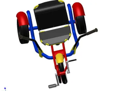 trike bike Free 3D model