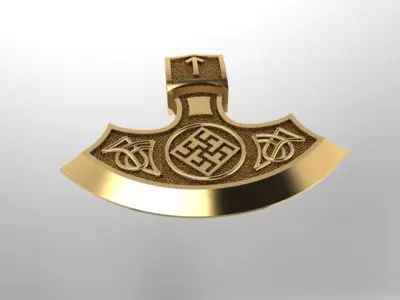 Axe pendant 3D print model purchase