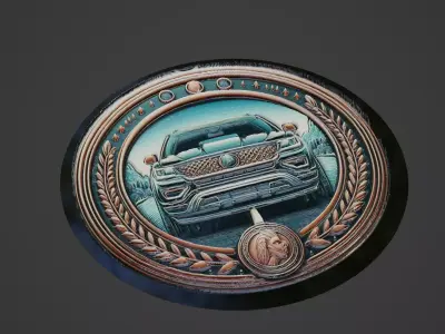 Car Pendant Medallion 3D print model from CGTrader