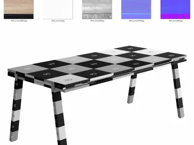 Thinh table 200 Low-poly 3D model