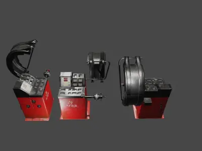 Wheel Balancer Low-poly 3D model
