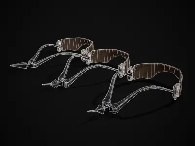 Three Prick Spurs Low-poly 3D model