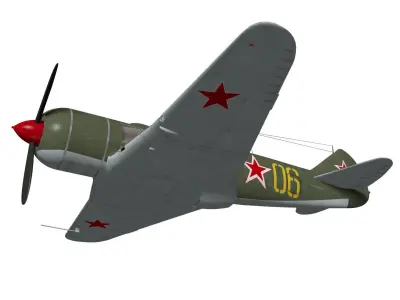 Lavochkin La-7 3D model buy