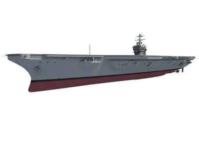 USS Abraham Lincoln Aircraft Carrier CVN-72 3D model