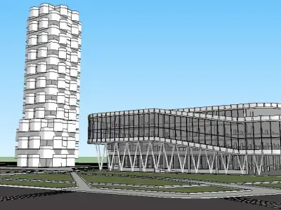 Sketchup Parking building PP2 3D model