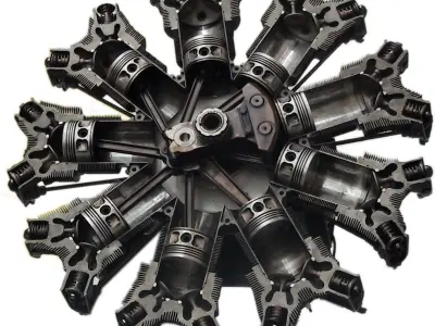 Radial Engine 3D model by leofz
