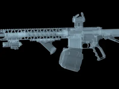 Flash Hider Yankee Hill Annihilator for AR 15 5 56 and 9mm Free low-poly 3D model