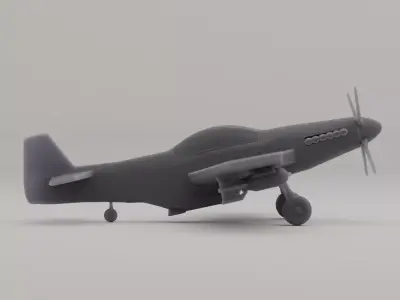 P-51 Mustang 3D print model purchase