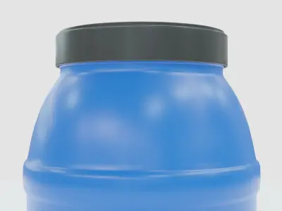 Plastic Water Barrel 3D Model 3D model