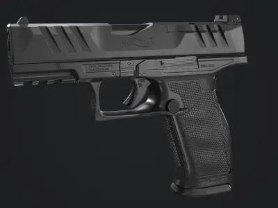 Walther PDP Full-Size Low-poly 3D model