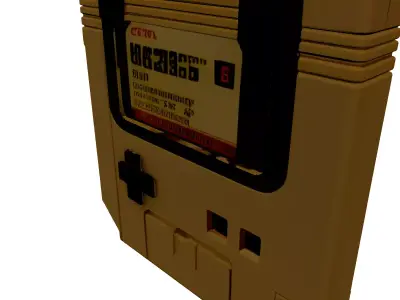 Retro SciFi Handheld Console 3D model