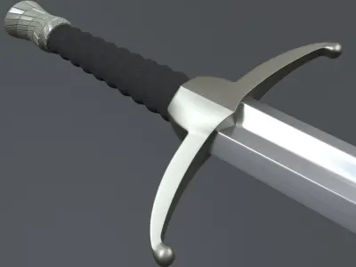High Poly Sword Model 3D model