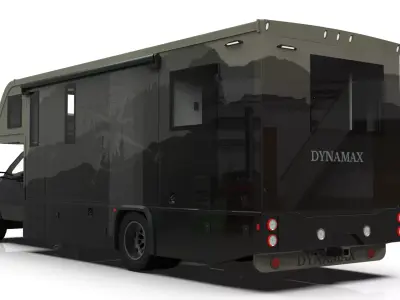 Low-Poly Motorhome  Vehicle Dynamax Isata 6 animated Low-poly 3D model