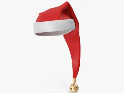 Christmas Hat with Bell v2 3D model