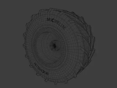 Heavy duty wheel Free 3D model