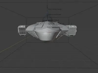 Theta Corp Military Shuttle 3D model