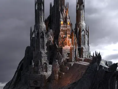 Dark Realms Mountain fortress 2 3D model
