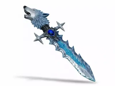 Winter Howl Frost Blade 3D Model Low-poly 3D model