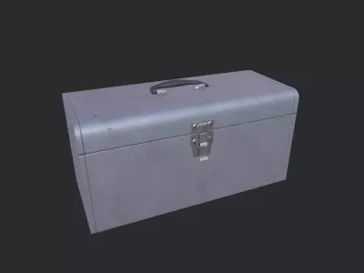Metal Tool Box Low-poly 3D model